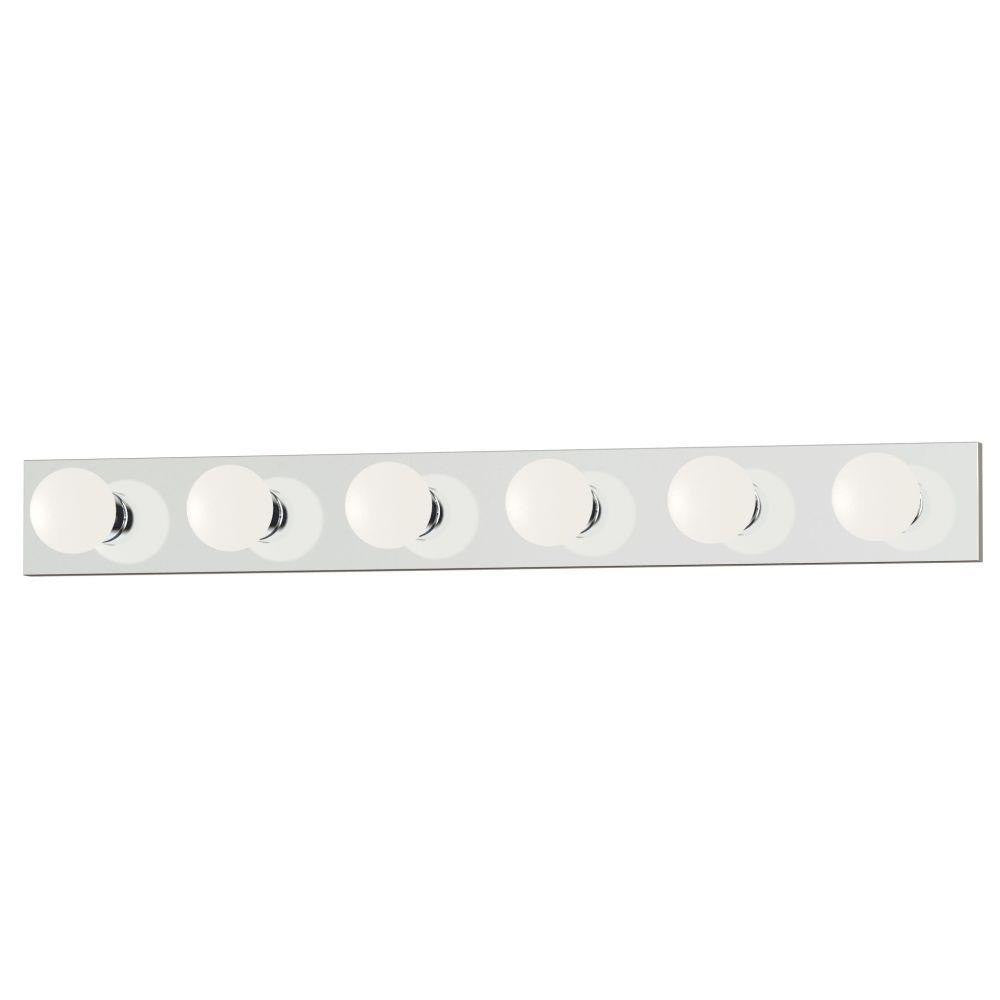Maxim Lighting 4456PC Essentials 445x 6 Light 36 Inch Polished Chrome Bath Vanity Wall Light