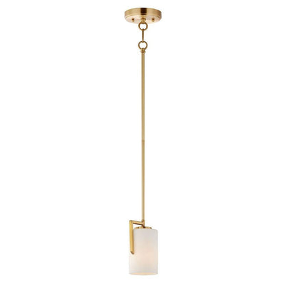 Maxim Lighting 91280SWSN Dart 1 Light 4.5 inch Satin Nickel Mini Pendant Ceiling Light - Full View White Background