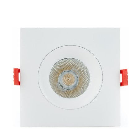 Eurofase Lighting 45370-014 3.5 Inch Square Regressed Gimbal, White Finish