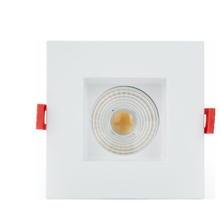 Eurofase Lighting 45371-011 3.5 Inch Square Fixed Downlight, White Finish