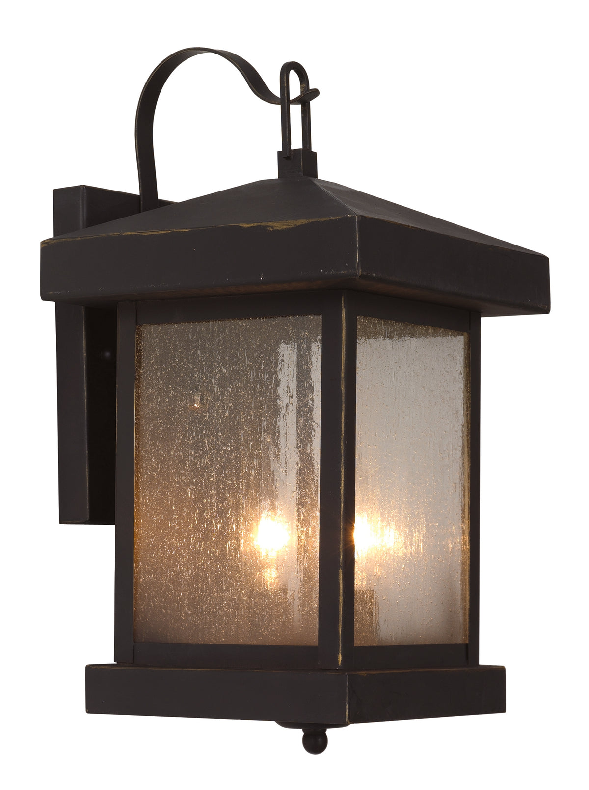 Trans Globe Lighting 45641 WB Santa Cruz 2 Light 14 inch Weathered Bronze Wall Lantern