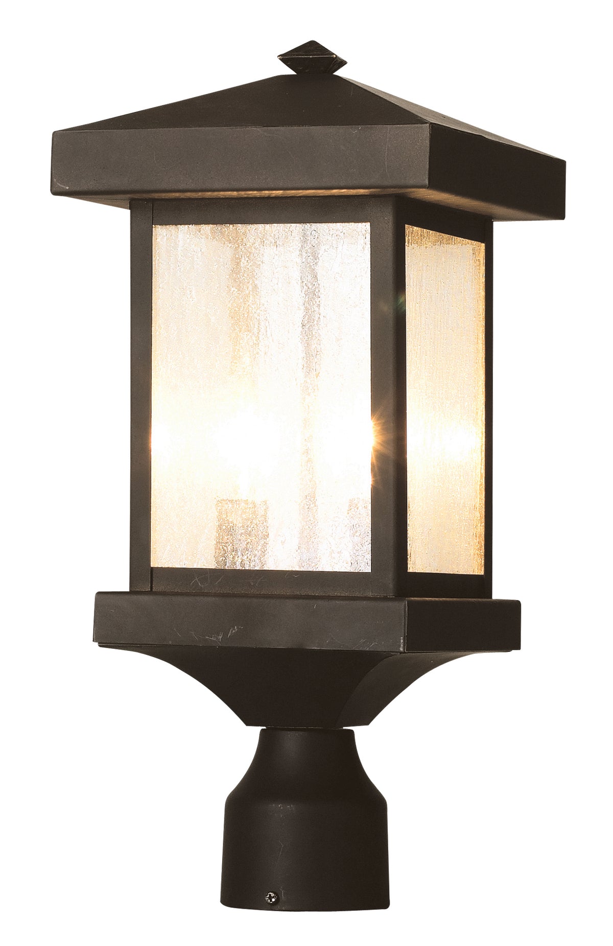 Trans Globe Lighting 45644 WB Santa Cruz weathered bronze post mount light