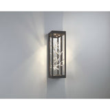 Eurofase Lighting 45699-023 6" LED Modern Aerie Outdoor Wall Sconce, Silver & Black Finish