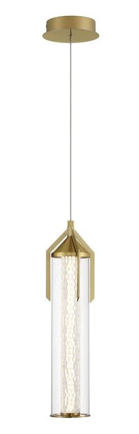 Eurofase Lighting 45716-027 Espada LED 1 Light 6 inch Pendant Ceiling Light Gold Finish