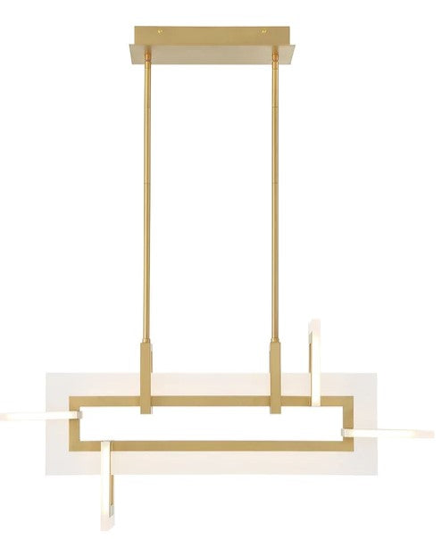 Eurofase Lighting 45718-014 Inizio LED 1 Light 6 inch Chandelier Ceiling Light Gold Finish