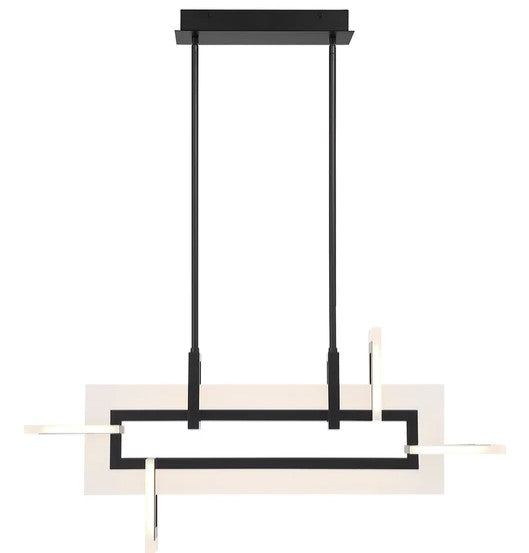 Eurofase Lighting 45718-022 Inizio LED 1 Light 6 inch Chandelier Ceiling Light Black Finish