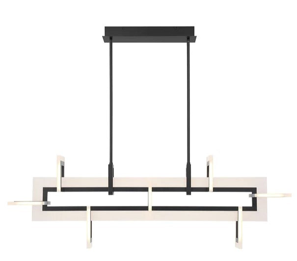 Eurofase Lighting 45719-023 Inizio LED 1 Light 10 inch Chandelier Ceiling Light Black Finish