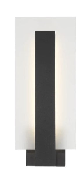 Eurofase Lighting 45721-014 Carta LED 1 Light 7 inch Bath Vanity Wall Light Black Finish