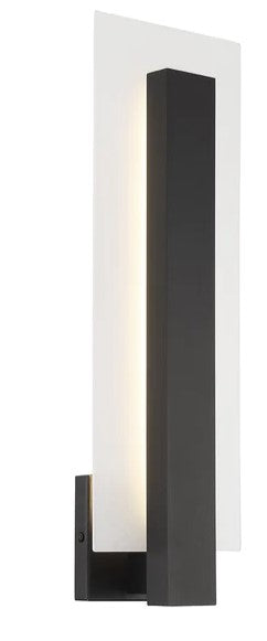 Eurofase Lighting 45722-011 Carta LED 1 Light 7 inch Bath Vanity Wall Light Black Finish
