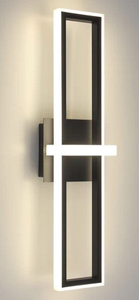 Eurofase Lighting 45723-018 Bordo LED 1 Light 6 inch Bath Vanity Wall Light Black Finish