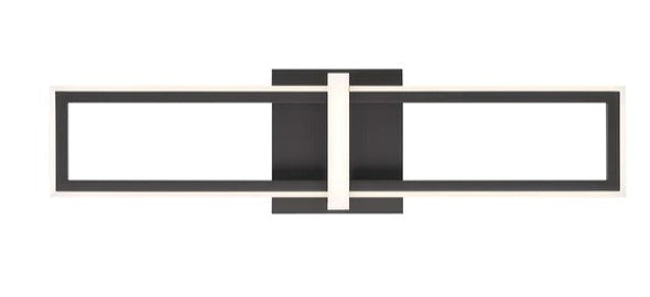 Eurofase Lighting 45723-018 Bordo LED 1 Light 6 inch Bath Vanity Wall Light Black Finish