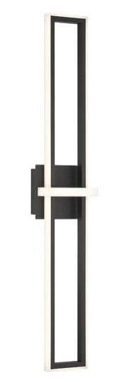 Eurofase Lighting 45724-015 Bordo LED 1 Light 6 inch Bath Vanity Wall Light Black Finish