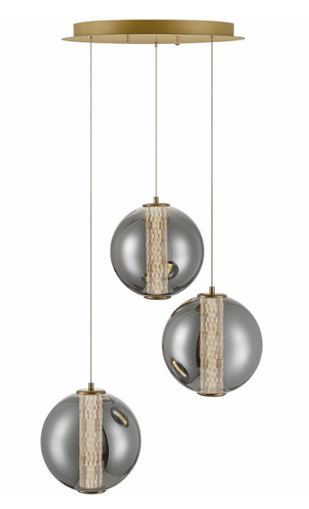 Eurofase Lighting 45736-024 Atomo 20.5  inch Contemporary Mini Multi LED Pendant Ceiling Light, Gold Finish