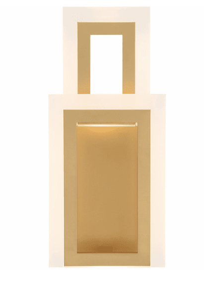 Eurofase Lighting 45908-019 Inizio 16 inch Contemporary LED Flush Wall Mount Sconce Light, Gold Finish