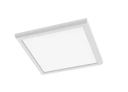 Nuvo 62-1924 9-in Square Blink Performer Fixture, Wattage 11W, Lumens 1100 lm, Voltage 120V, Multi-Color Temperature, White