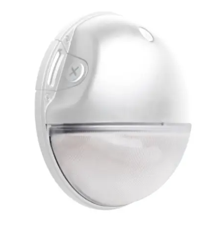 Nuvo 65-752 LED Round Wall Pack, Bypassable Photocell, Wattage 20W, Multi-Color Temperature, White