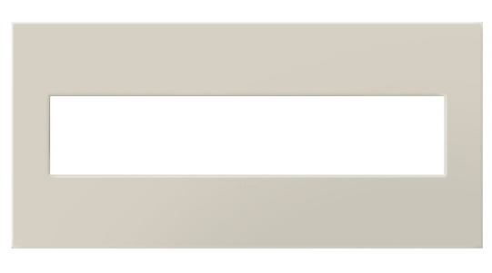 Legrand AWP6GOM Adorne Six-Gang Screwless Wall Plate with Microban, Oatmeal Finish