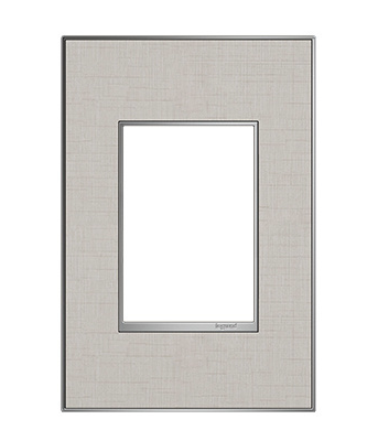 Legrand AWM1G3TL4 Adorne 1-Gang+ Screwless Wall Plate, True Linen Finish