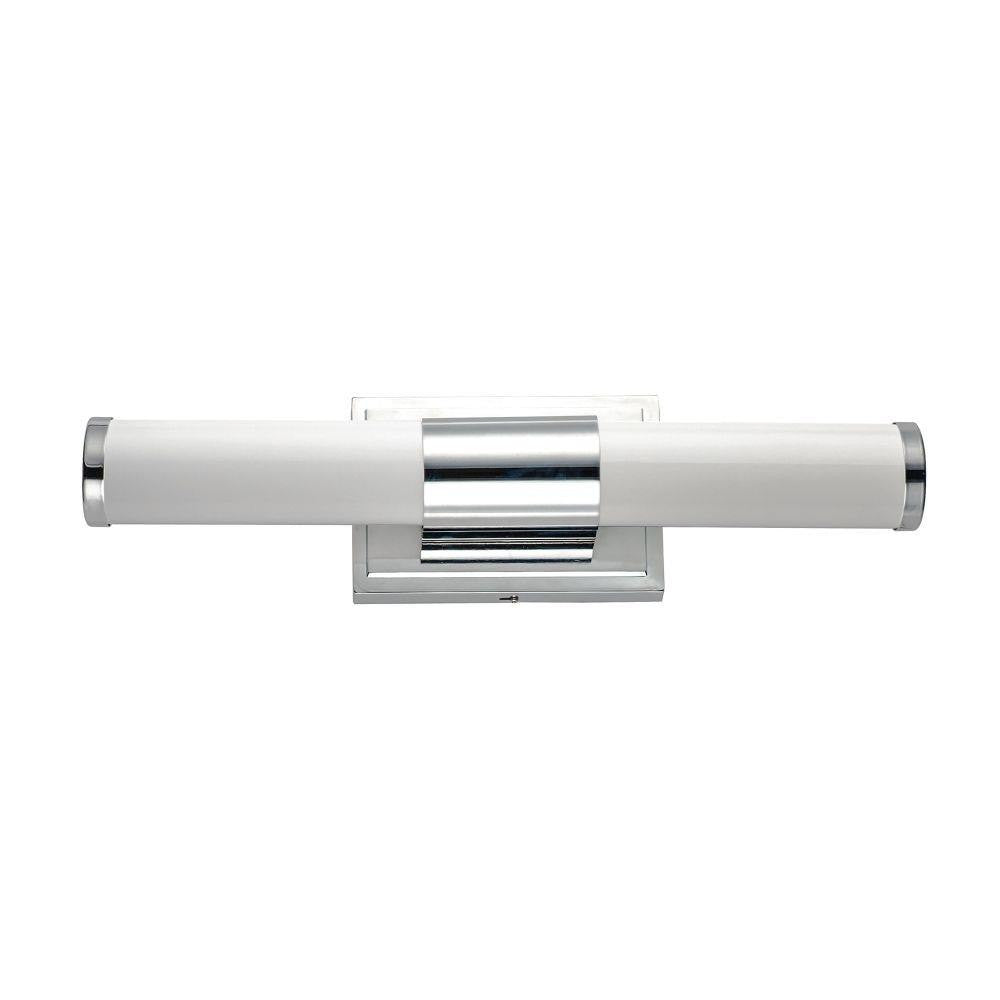 Maxim Lighting 52114WTSN Optic 1 Light 18 Inch Satin Nickel Bath Vanity Wall Light - horizontal orientation front view