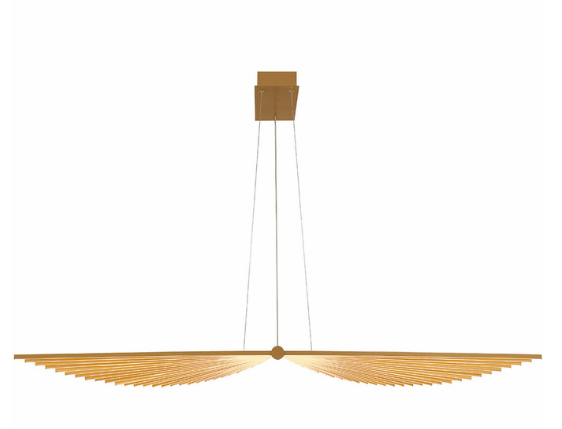 Eurofase Lighting 46344-021 Seraph 15.25 inch Modern LED Kitchen Island Chandelier Ceiling Light, Gold Finish