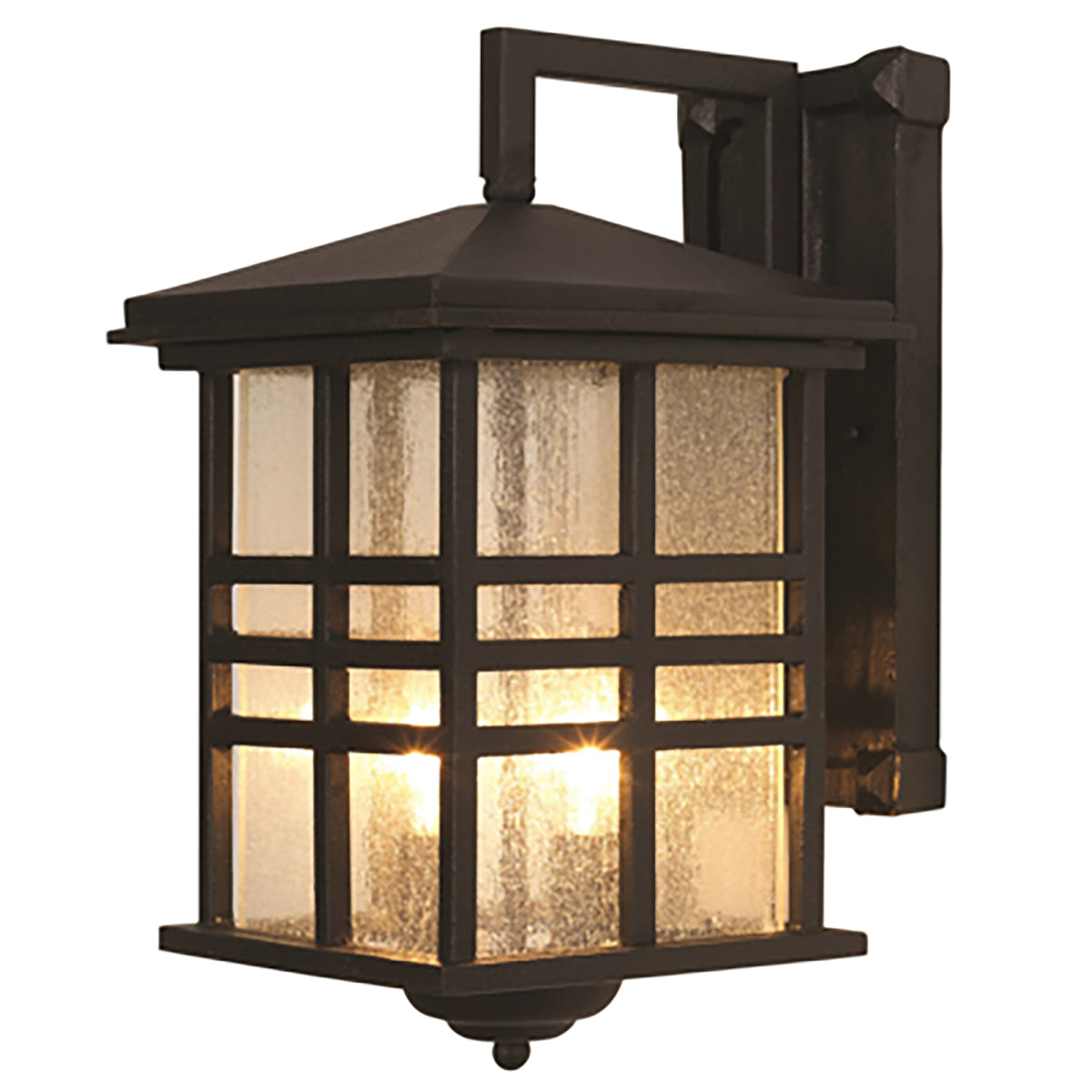 Trans Globe Lighting 4636 BK Huntington 2 Light Black Wall Lantern