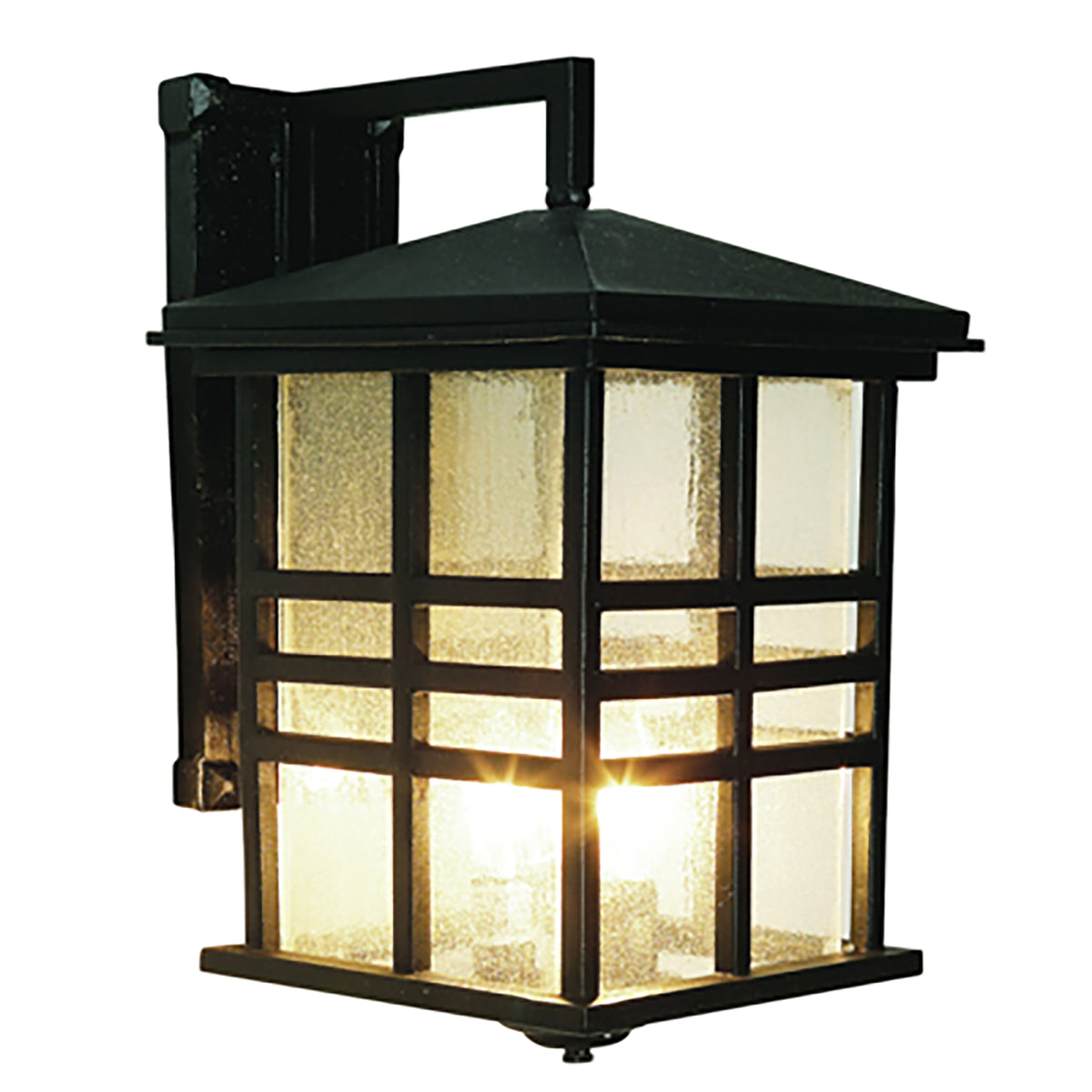 Trans Globe Lighting 4637 BK Huntington 3 Light Black Wall Lantern