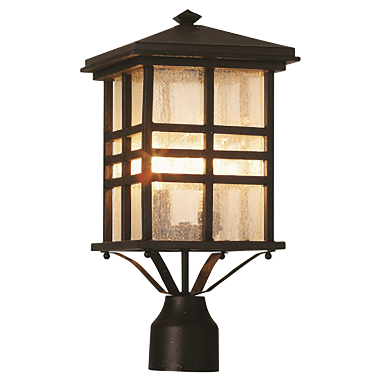 Trans Globe Lighting 4639 BK Huntington black outdoor post light