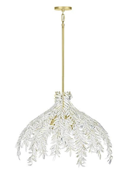 Eurofase Lighting 46435-026 Jalore 4 Light 32-inch Macchiato Chandelier Ceiling Light White Finish