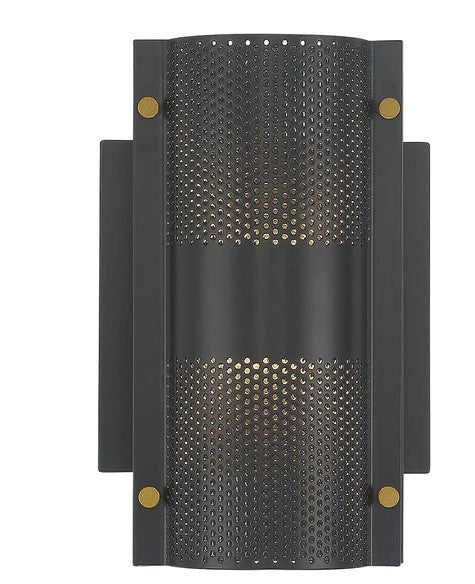 Eurofase Lighting 46459-015 LED Westcliffe 2 Light 5-inch Bath Vanity Wall Light Black Finish