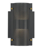 Eurofase Lighting 46459-015 LED Westcliffe 2 Light 5-inch Bath Vanity Wall Light Black Finish