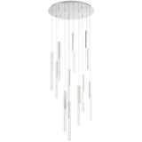 Eurofase Lighting 46477-026 Benicio 22 inch Nickel Pendant Ceiling Light W/ 11 Lights