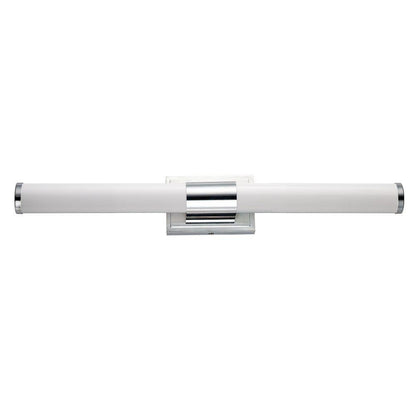 Maxim Lighting 52116WTSN Optic 1 Light 30 Inch Satin Nickel Bath Vanity Wall Light - Horizontal Mounted Front View