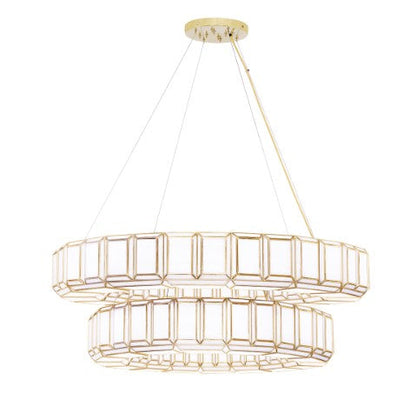 Eurofase Lighting 46520-012 Decato 2 Light 5.5-inch Pendant Ceiling Light Brushed Gold Finish