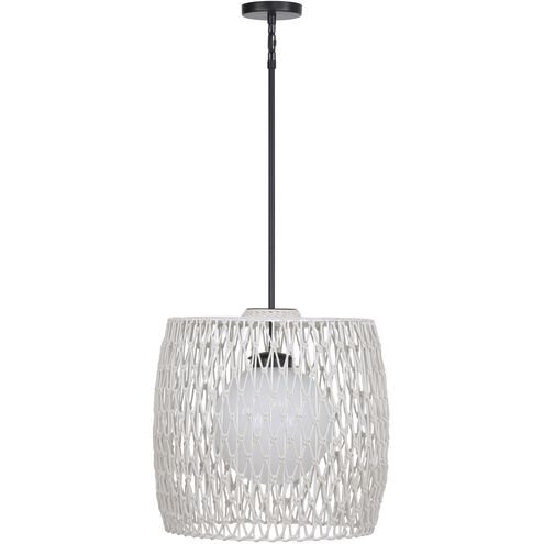 Eurofase Lighting 46635-013 Lara 1 Light 18 inch Pendant Ceiling Light, Wattage 60W, Light Gray Finish