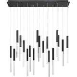 Eurofase Lighting 46771-018 Benicio 9.75 inch Black Pendant Ceiling Light W/ 18 Lights