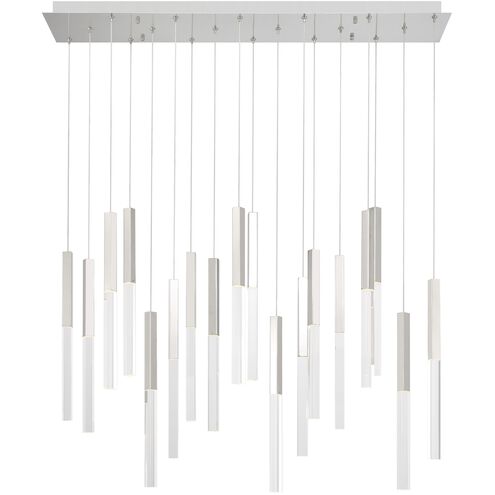 Eurofase Lighting 46771-032 Benicio 9.75 inch Nickel Pendant Ceiling Light W/ 18 Lights