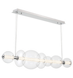 Eurofase Lighting 46772-015 Atomo 56" Wide 3000K LED Abstract Linear Chandelier Light