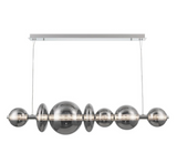 Eurofase Lighting 46772-022 Atomo LED 56 inch Chrome Island Chandelier Ceiling Light, Smoke Finish