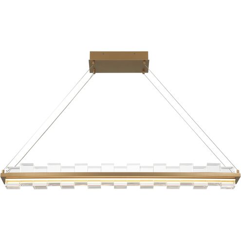 Eurofase Lighting 46803-023 Bruco LED 45.25 inch Gold Island Chandelier Ceiling Light