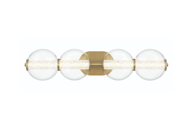 Eurofase Lighting 46810-025 Atomo LED 29.75 inch Gold Vanity Wall Sconce Wall Light