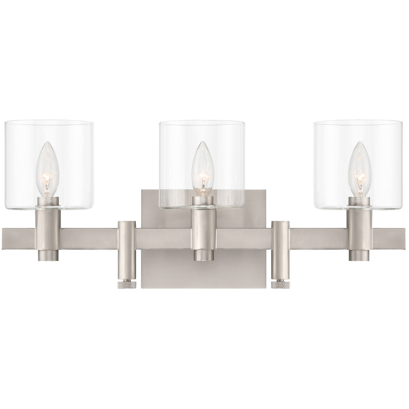 Eurofase Lighting 46812-025 Decato 3 Light 21.25 inch Nickel Bath Vanity Light Wall Light