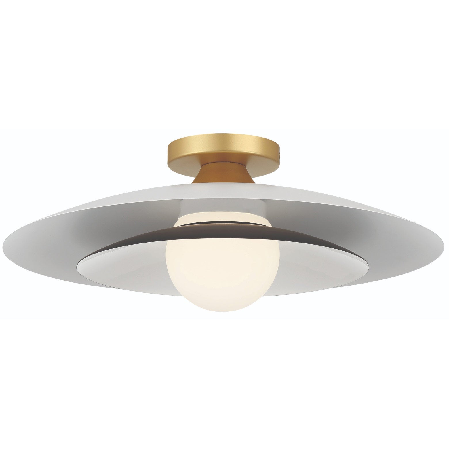 Eurofase Lighting 46815-033 Welsh 1 Light LED Flush Mount 18" Sconce, Wattage 10W, Color Temperature 3000K, Gray Finish