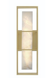 Eurofase Lighting 46837-028 Blakley LED 4 inch Gold Wall Sconce Wall Light, Both Indoor/Outdoor