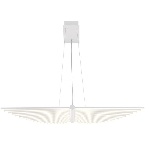 Eurofase Lighting 46841-032 39.25 inch Island LED Chandelier Ceiling Light, Color Temperature 3000K, Wattage 57W, White Finish