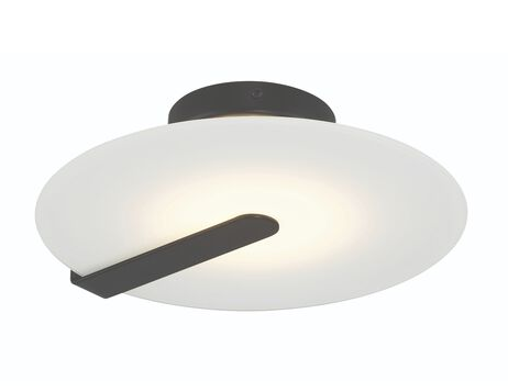 Eurofase Lighting 46843-012 Nuvola LED 12.25 inch Flush Mount Ceiling Light, Wattage 13W, Color Temperature 3000K, Black and White Finish