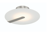 Eurofase Lighting 46844-026 Nuvola LED 16.75 inch Flush Mount Ceiling Light, Wattage 18W, Color Temperature 3000K, Nickel and White Finish