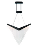 Eurofase Lighting 47187-023 Vivien 1 Light 16 inch Black Chandelier Ceiling Light