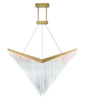 Eurofase Lighting 47188-013 Vivien 1 Light 24 inch Gold Chandelier Ceiling Light