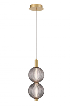 Eurofase Lighting 47190-016 Palmas 2 Light 6 inch Gold Pendant Ceiling Light