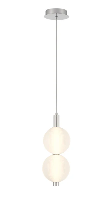 Eurofase Lighting 47190-023 Palmas 2 Light Integrated LED Pendant Polished Nickel